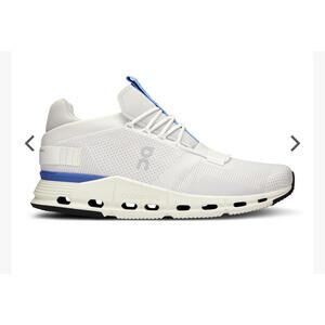 ON-CloudNova – MEN white and blue sneakers 12.5